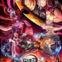 Постер аниме Клинок, рассекающий демонов: Квартал красных фонарей